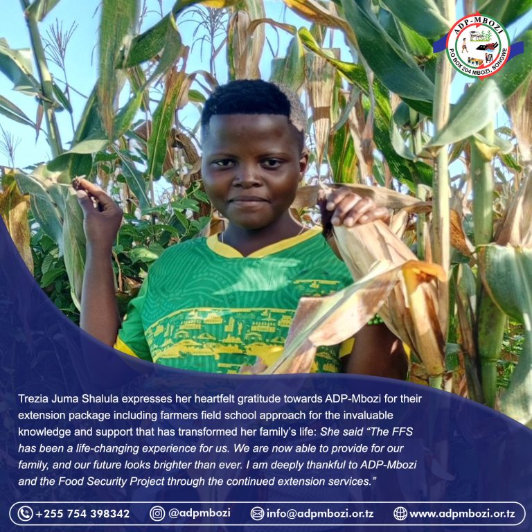 Read more about the article Trezia Juma on Integreted Food security Project